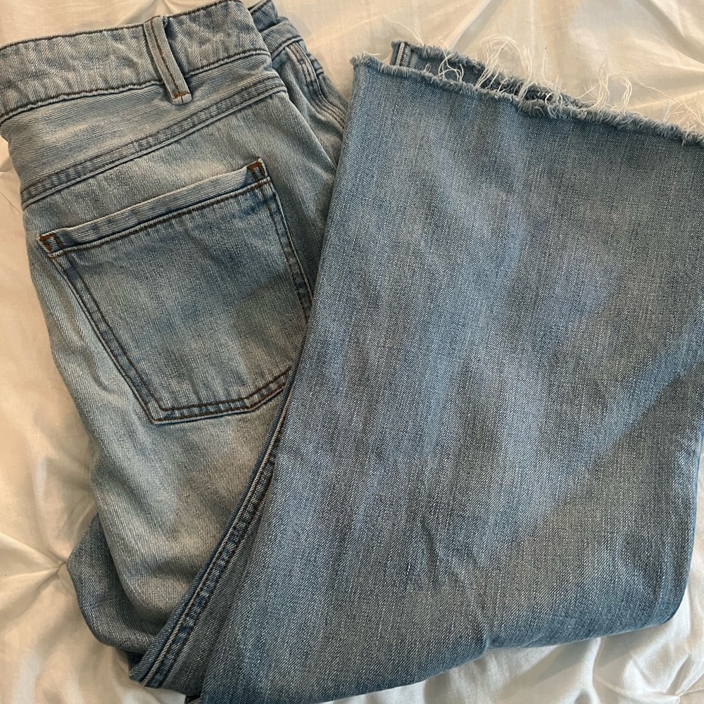 Free People raw hem ankle jeans